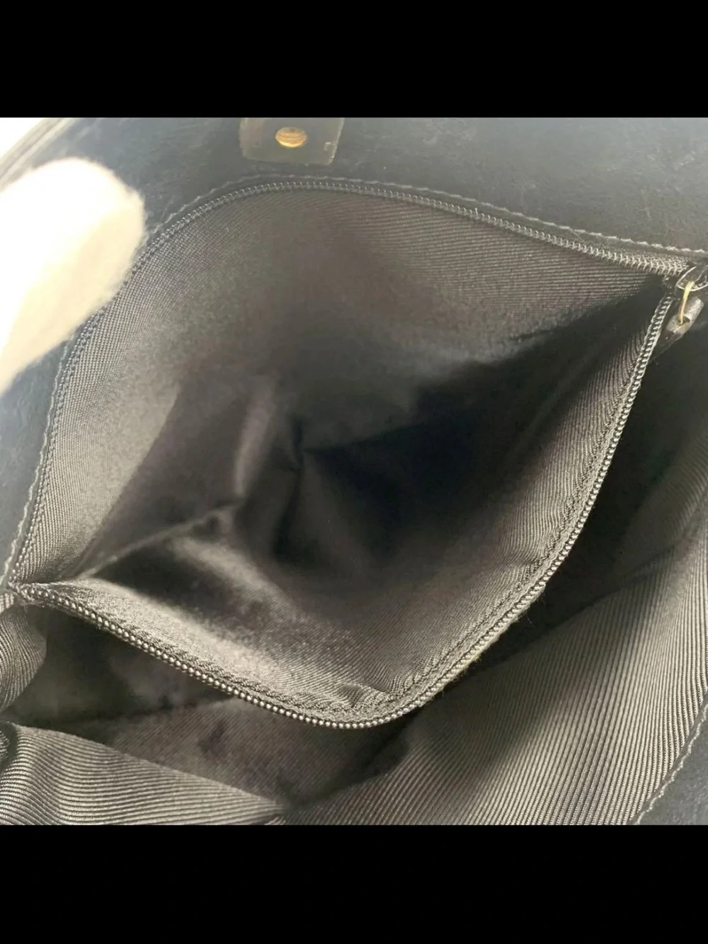 GUCCI Black GG Canvas Shoulder Bag